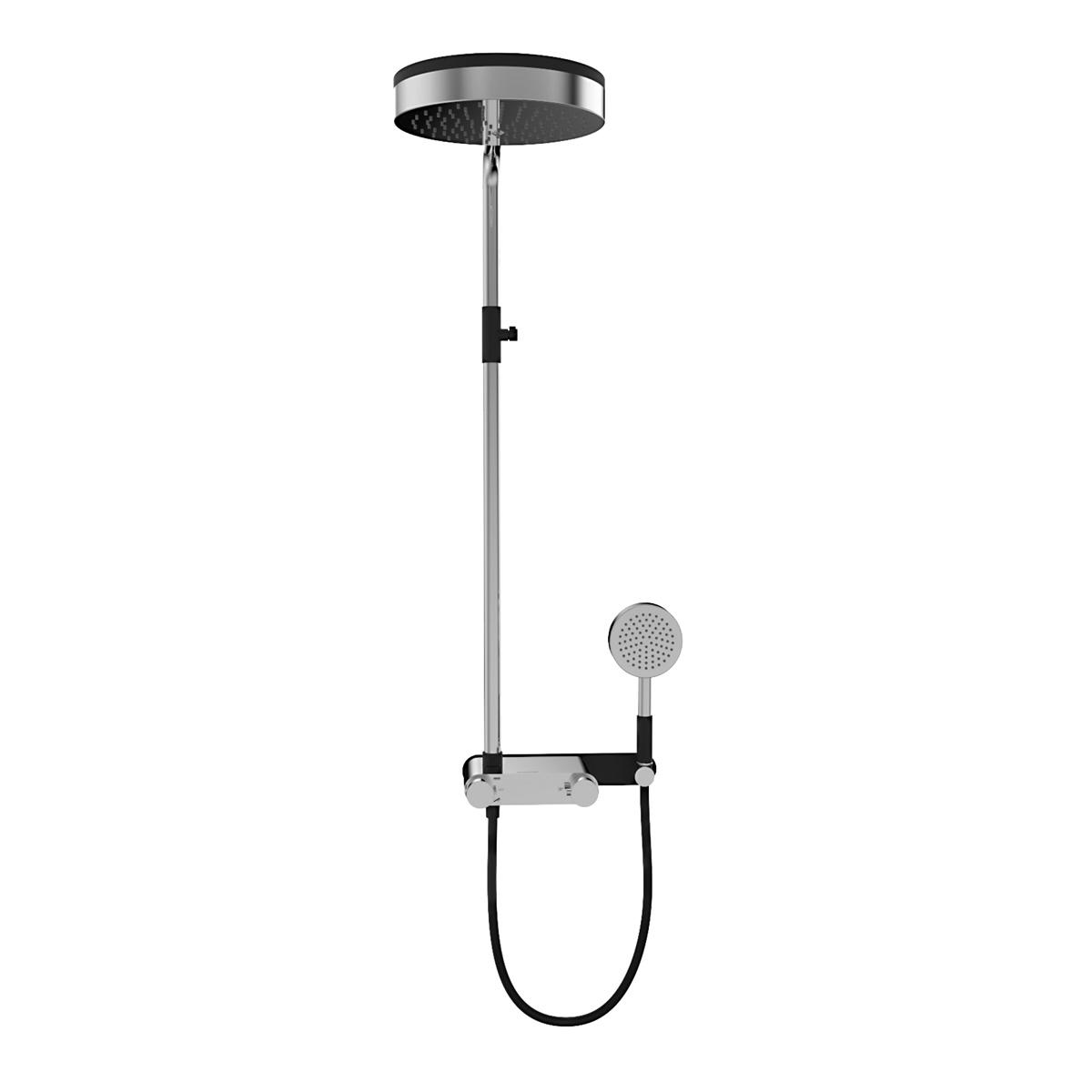 Cột sen tắm cao cấp YS34206, cột sen tắm mưa có vòi chỉnh nhiệt, có thể điều chỉnh độ cao;