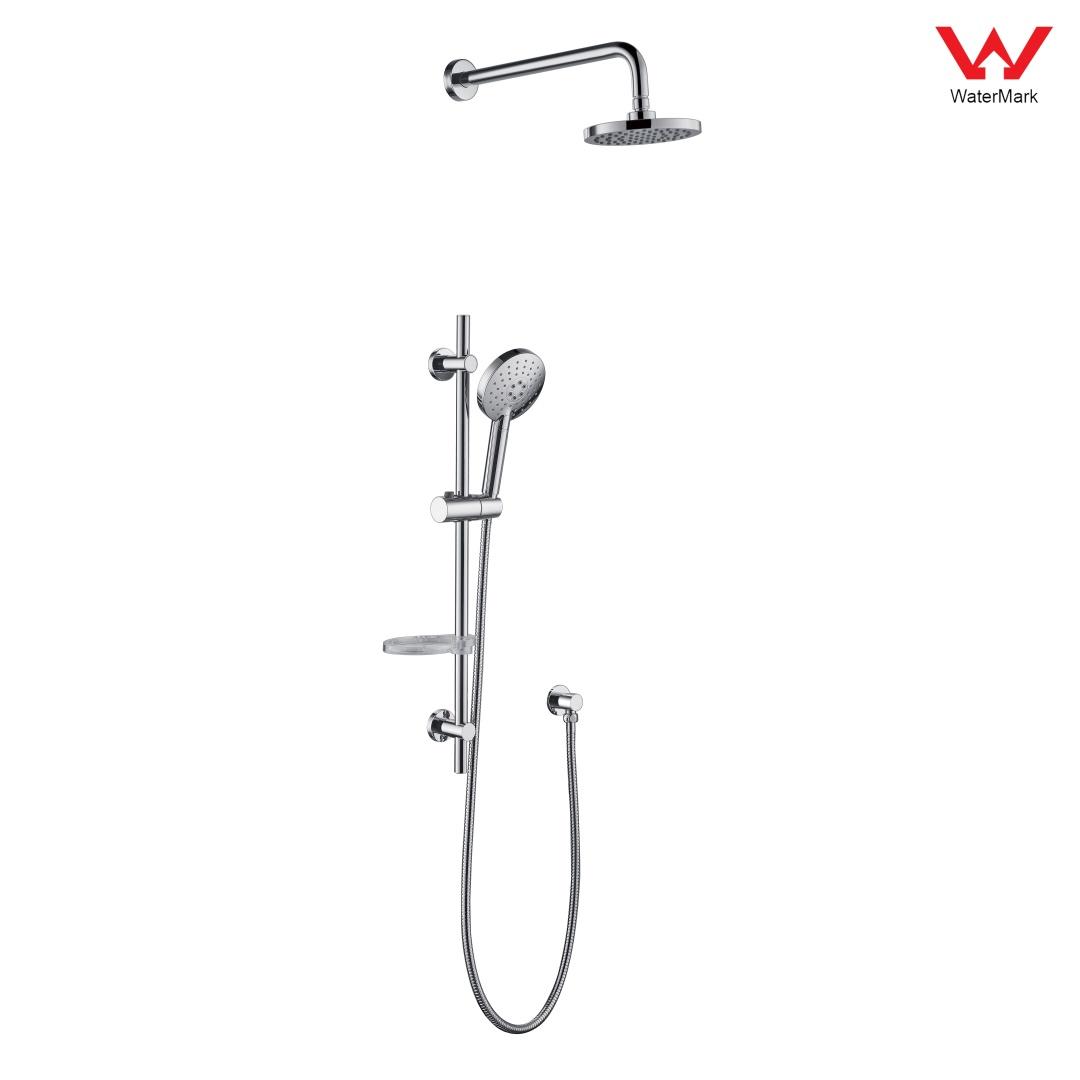 DA610013CP Bộ dụng cụ tắm đứng được chứng nhận Watermark, bộ vòi sen trượt, bộ vòi sen;