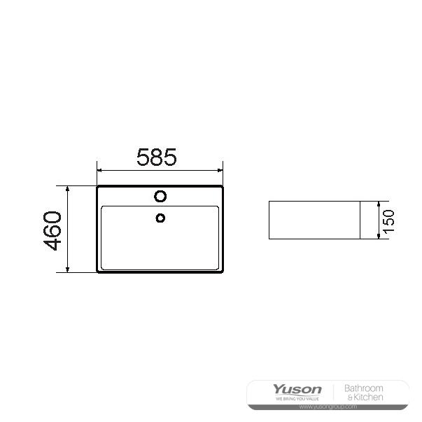 YS28421 Chậu gốm đặt trên quầy, chậu nghệ thuật, bồn rửa bằng gốm;