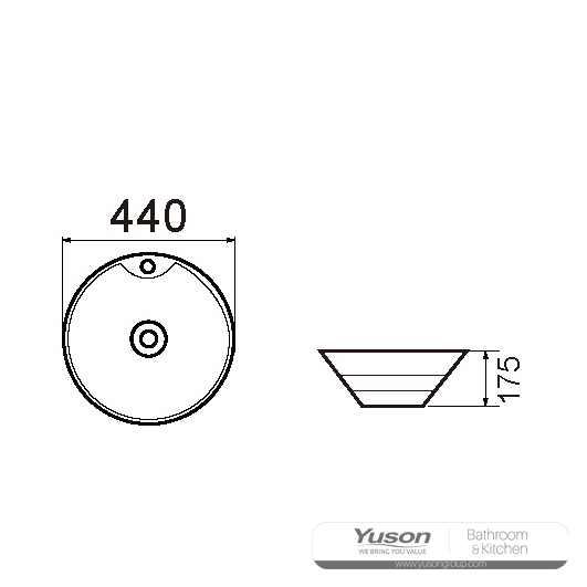 YS28422 Chậu gốm đặt trên quầy, chậu nghệ thuật, bồn rửa bằng gốm;