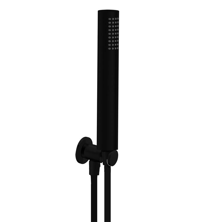 YS31162MB-K2 Bộ sen tắm ABS màu đen Matt, với giá treo tường và vòi sen;