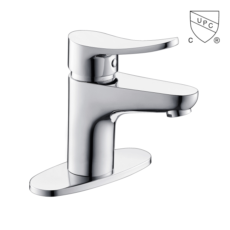 M0152 UPC, vòi chậu rửa trong phòng tắm được chứng nhận CUPC, vòi chậu 1 lỗ đơn/4 inch có tay cầm;