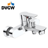 3187-10 DVGW được chứng nhận, vòi bằng đồng, máy trộn bồn tắm treo tường nước nóng/lạnh đơn cần gạt