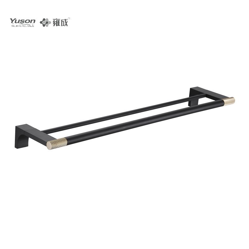 12424D Sleek Phụ kiện phòng tắm, Thanh treo khăn 2 cực, 24”, Giá treo khăn, Giá treo khăn bằng kẽm/đồng thau/SUS, treo tường(Series 12400)