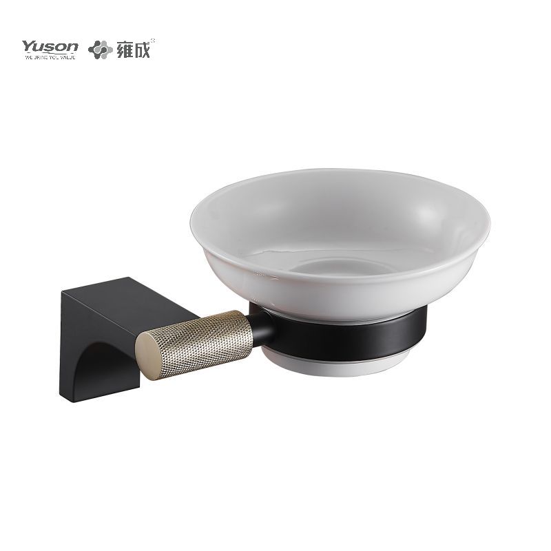 12485 Phụ kiện phòng tắm kiểu dáng đẹp, Đĩa đựng xà phòng, có đĩa thủy tinh, Giá đựng xà phòng kẽm/đồng thau/SUS, treo tường (Dòng 12400)