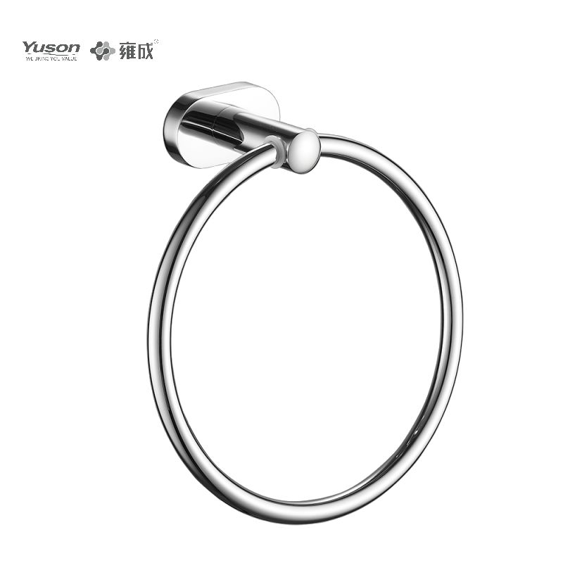 13310 Sleek Phụ kiện phòng tắm, Vòng treo khăn, Giá treo khăn, Giá treo khăn bằng kẽm/đồng thau/SUS, treo tường (Dòng 13300)