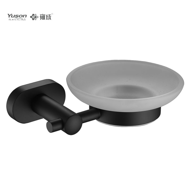 13385 Phụ kiện phòng tắm kiểu dáng đẹp, Đĩa đựng xà phòng, có đĩa thủy tinh, Giá đựng xà phòng kẽm/đồng thau/SUS, treo tường (Dòng 13300)