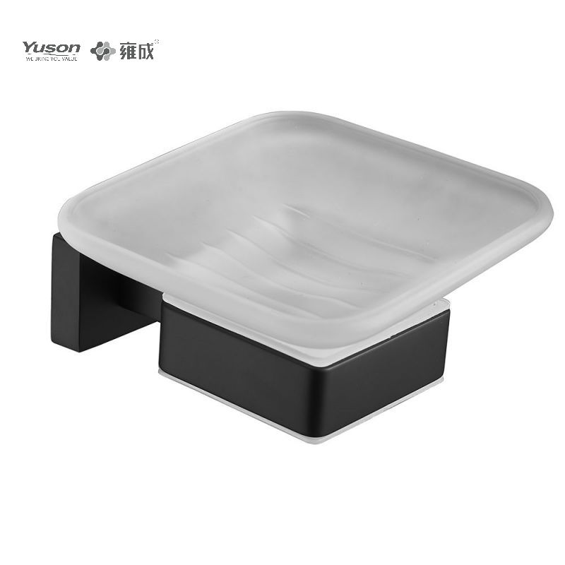 13485 Phụ kiện phòng tắm kiểu dáng đẹp, Đĩa đựng xà phòng, có Đĩa thủy tinh, Giá đựng xà phòng bằng kẽm/Đồng thau/SUS, treo tường (Dòng 13400)