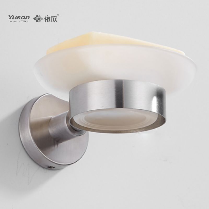 15585 Phụ kiện phòng tắm kiểu dáng đẹp, Đĩa đựng xà phòng, có đĩa thủy tinh, Giá đựng xà phòng kẽm/đồng thau/SUS, treo tường (Dòng 15500)