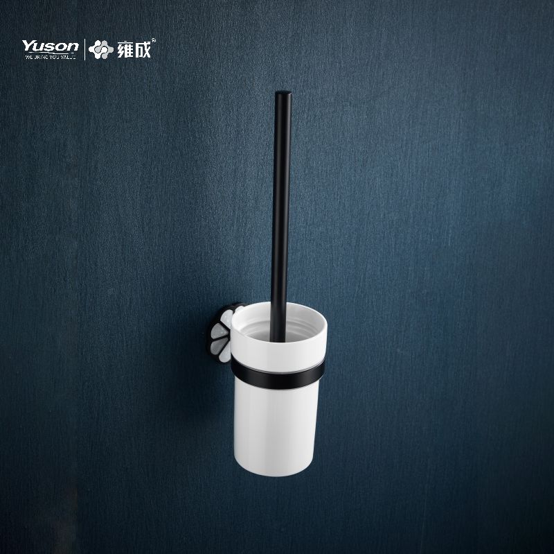 21090 Phụ kiện phòng tắm kiểu dáng đẹp, Bàn chải bồn cầu có cốc thủy tinh mờ/cường lực, Bàn chải bồn cầu kẽm/đồng thau/SUS, treo tường (Dòng 21000)