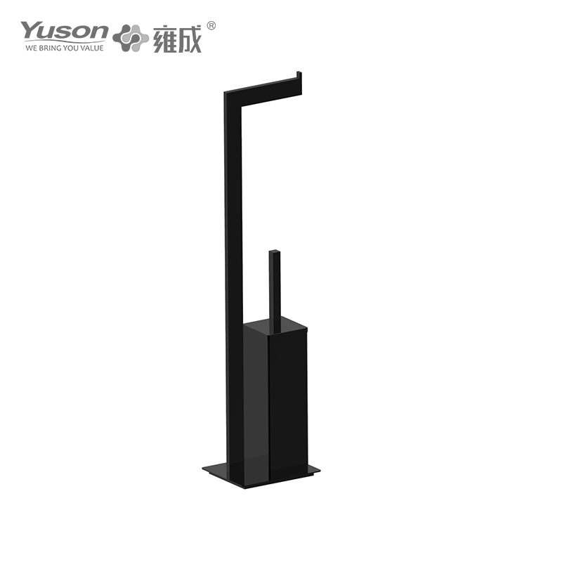27190A Phụ kiện phòng tắm kiểu dáng đẹp, Bàn chải bồn cầu có cốc thủy tinh mờ/cường lực, Bàn chải bồn cầu kẽm/đồng thau/SUS, treo tường (Dòng 27100)